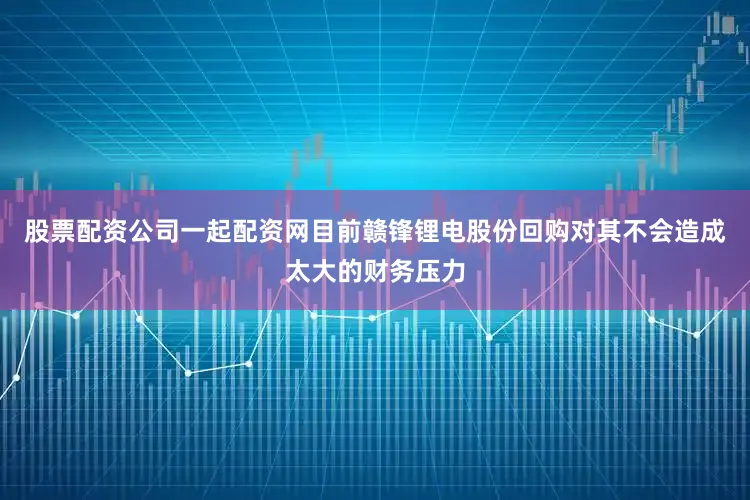 股票配资公司一起配资网目前赣锋锂电股份回购对其不会造成太大的财务压力