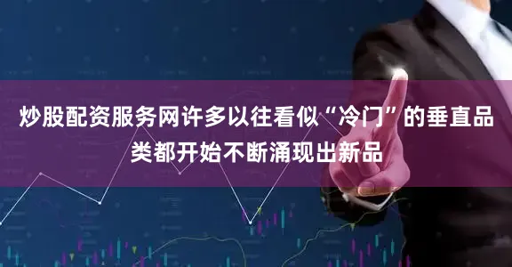 炒股配资服务网许多以往看似“冷门”的垂直品类都开始不断涌现出新品